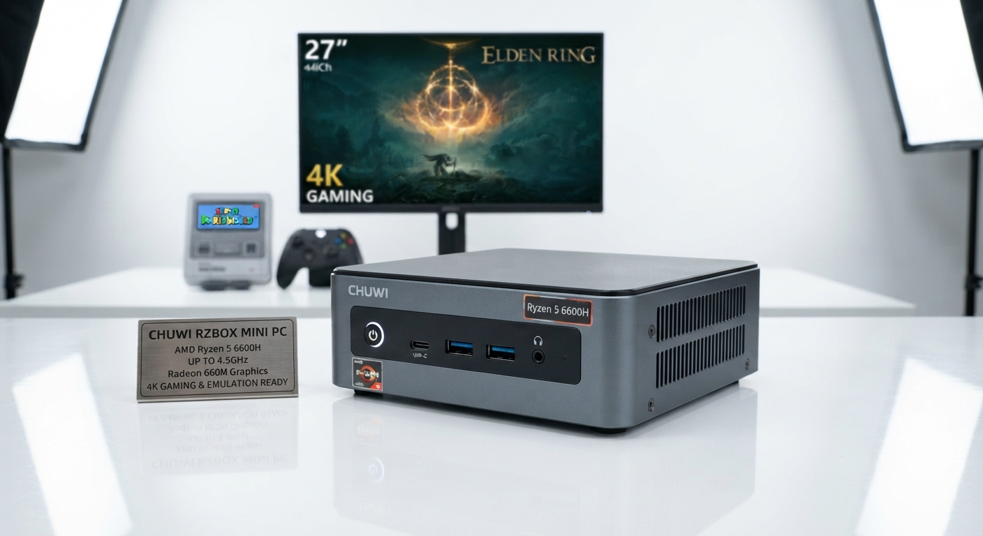 MiniPC CHUWI con Ryzen 5 6600H para Gaming y Emulación 4K