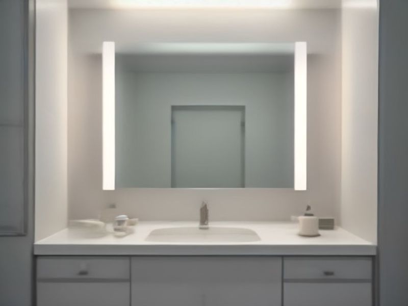Ratsamee Espejo de Baño LED Antivaho 50x70cm con Brillo Regulable