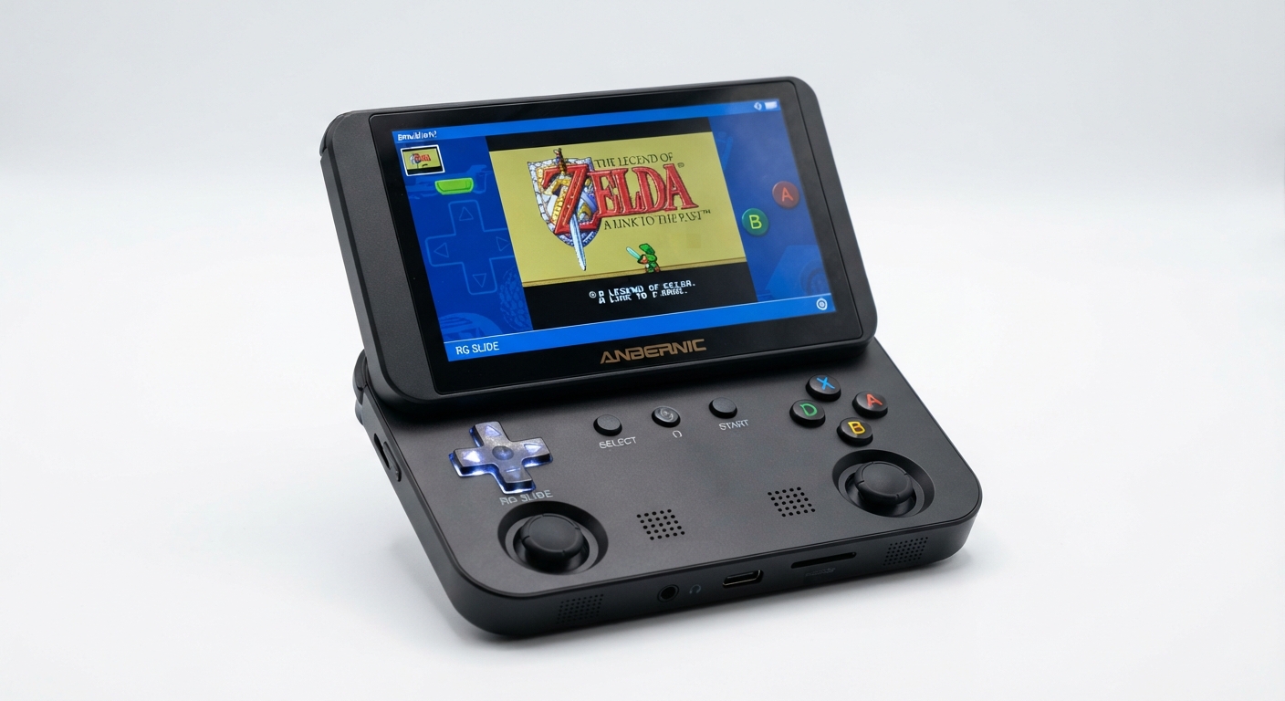 ANBERNIC RG SLIDE Consola Portátil Pantalla Deslizante 4.7' 120Hz HD Retro Gaming