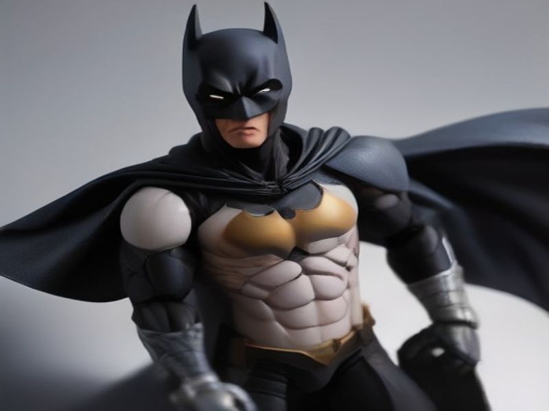 Mega Figura de Acción DC The Flash - Batman Michael Keaton Sin Máscara