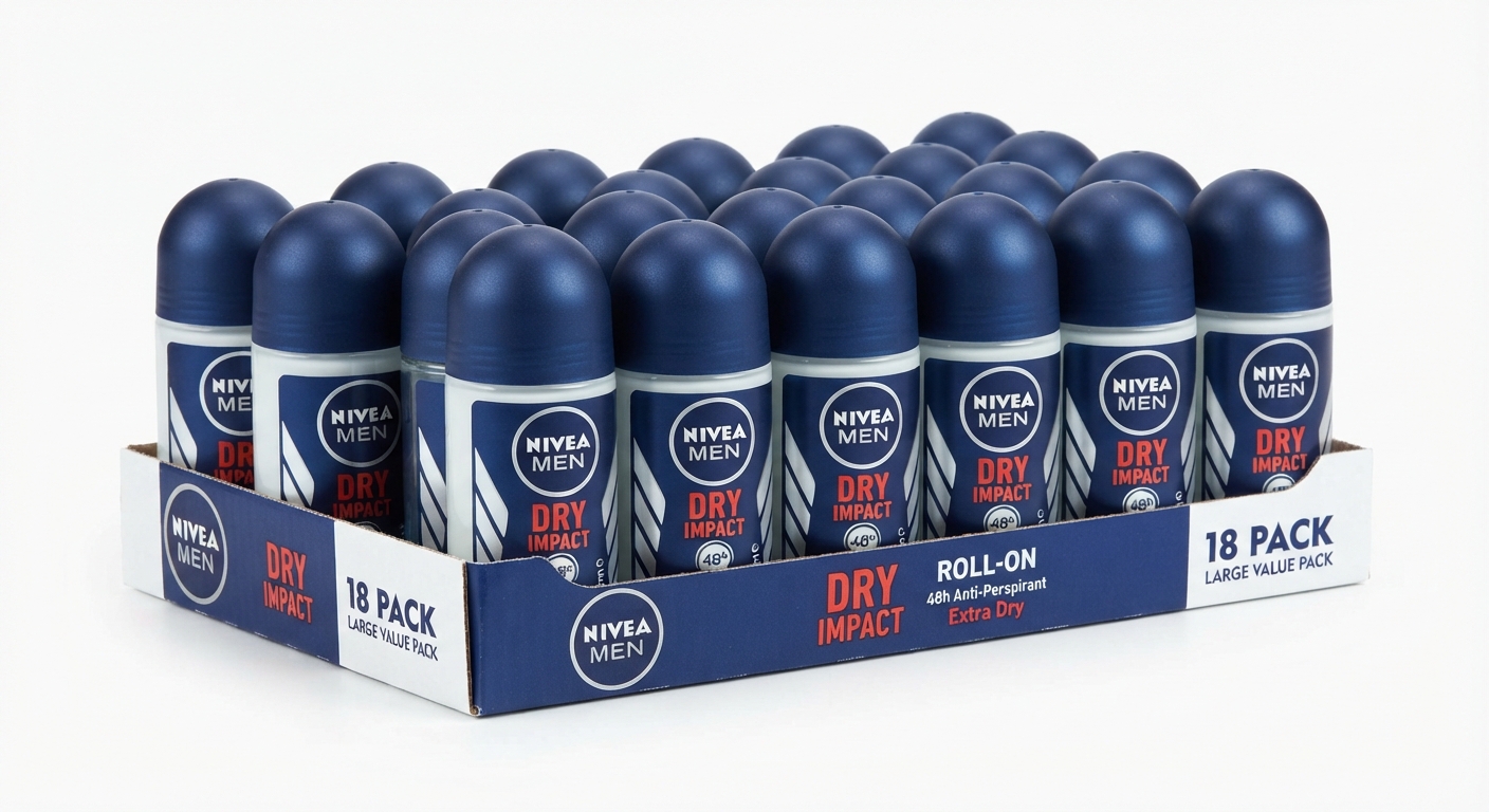 Pack 18 Desodorantes Nivea Men Dry Impact Roll-On 50ml