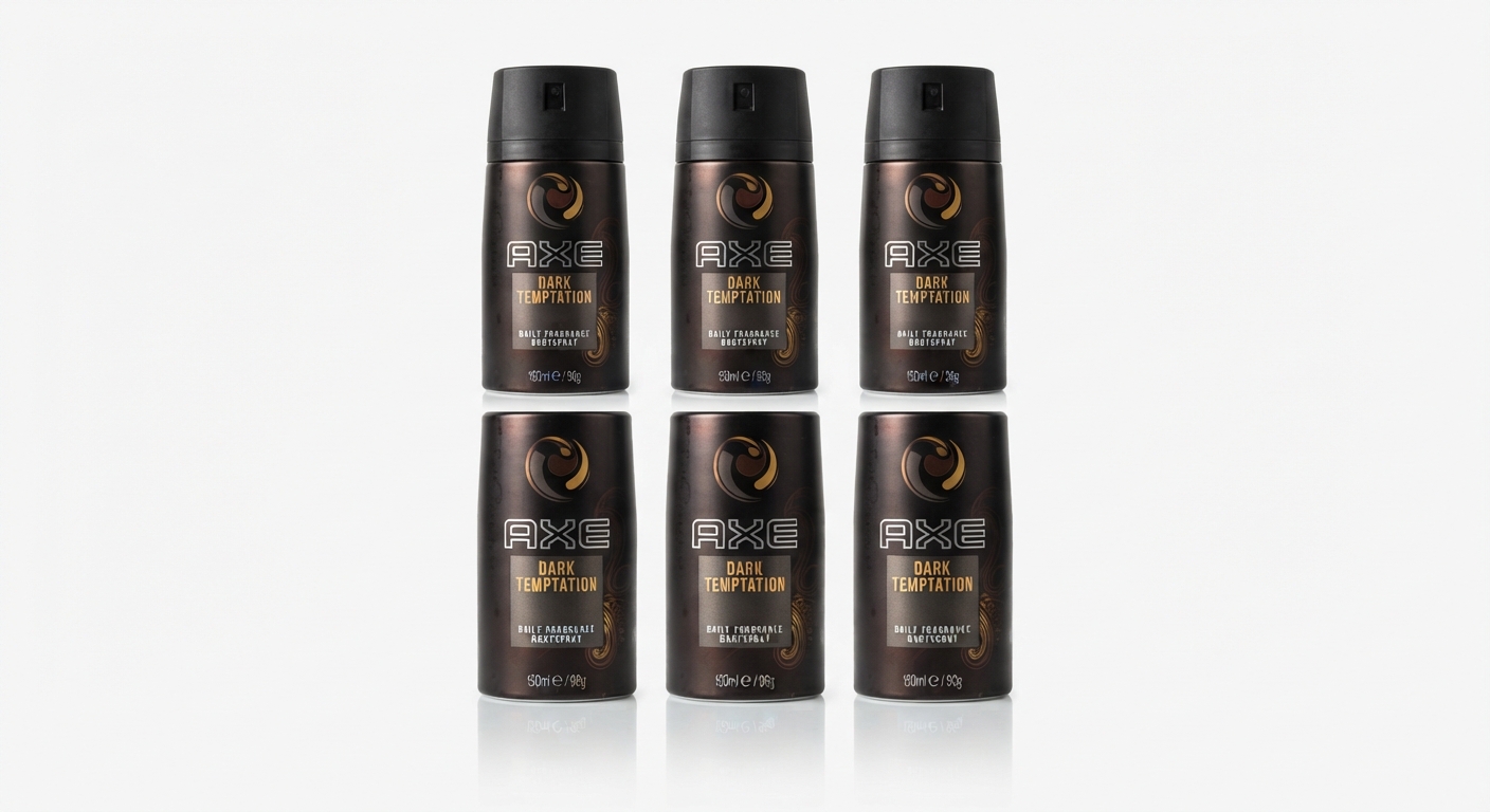 Pack AXE Dark Temptation Desodorante Hombre Spray - 6x150 ml, Protección 48h