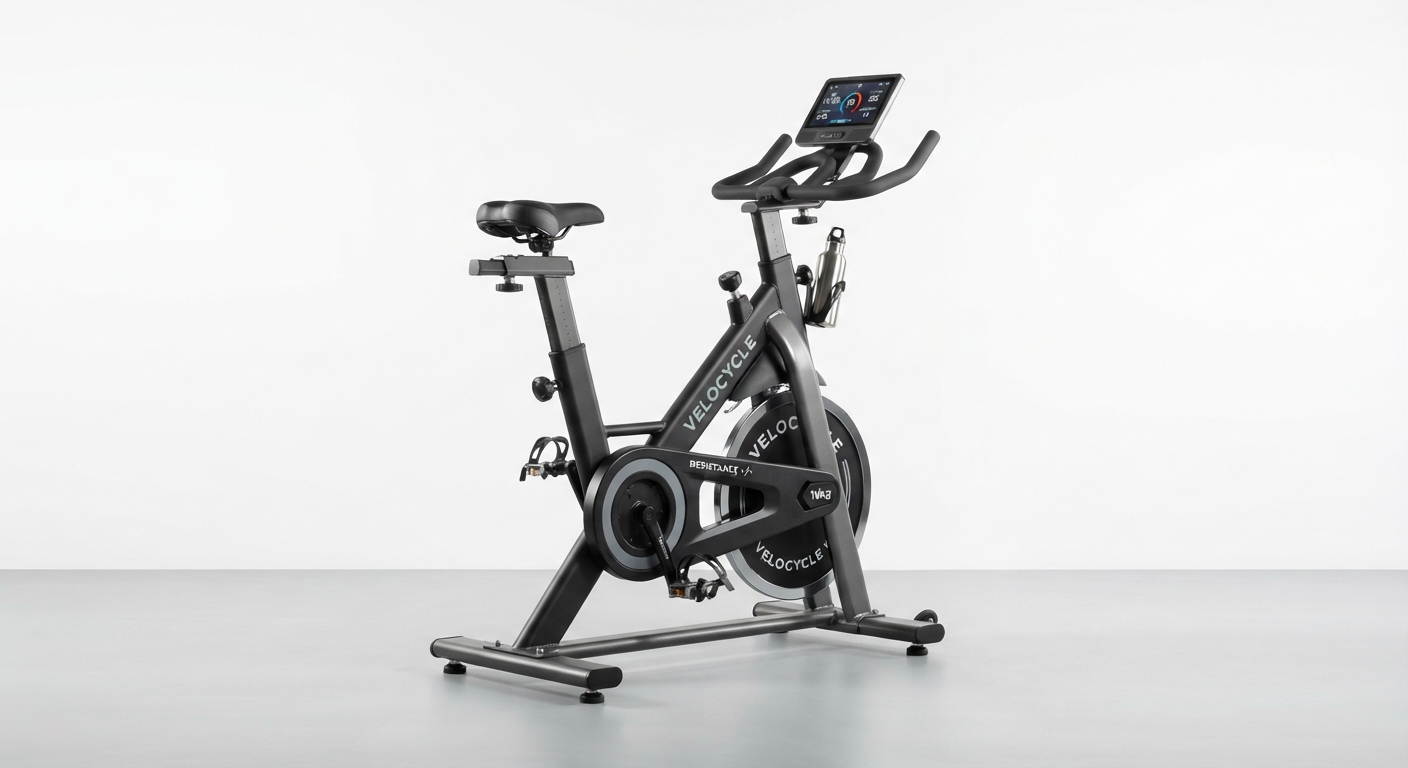Bicicleta de Ejercicio Estática Inteligente con Resistencia Ajustable y Pantalla LCD