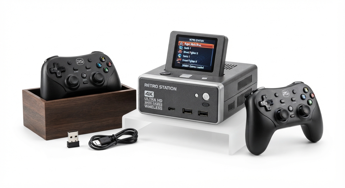 Consola Retro 4K HDMI con 20000 Juegos y Controles Inalámbricos