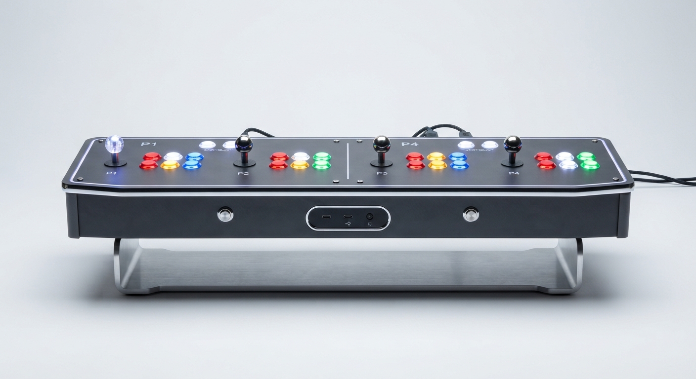 Consola Arcade 2026 con 2-4 Jugadores y Compatibilidad 3D para PC/TV