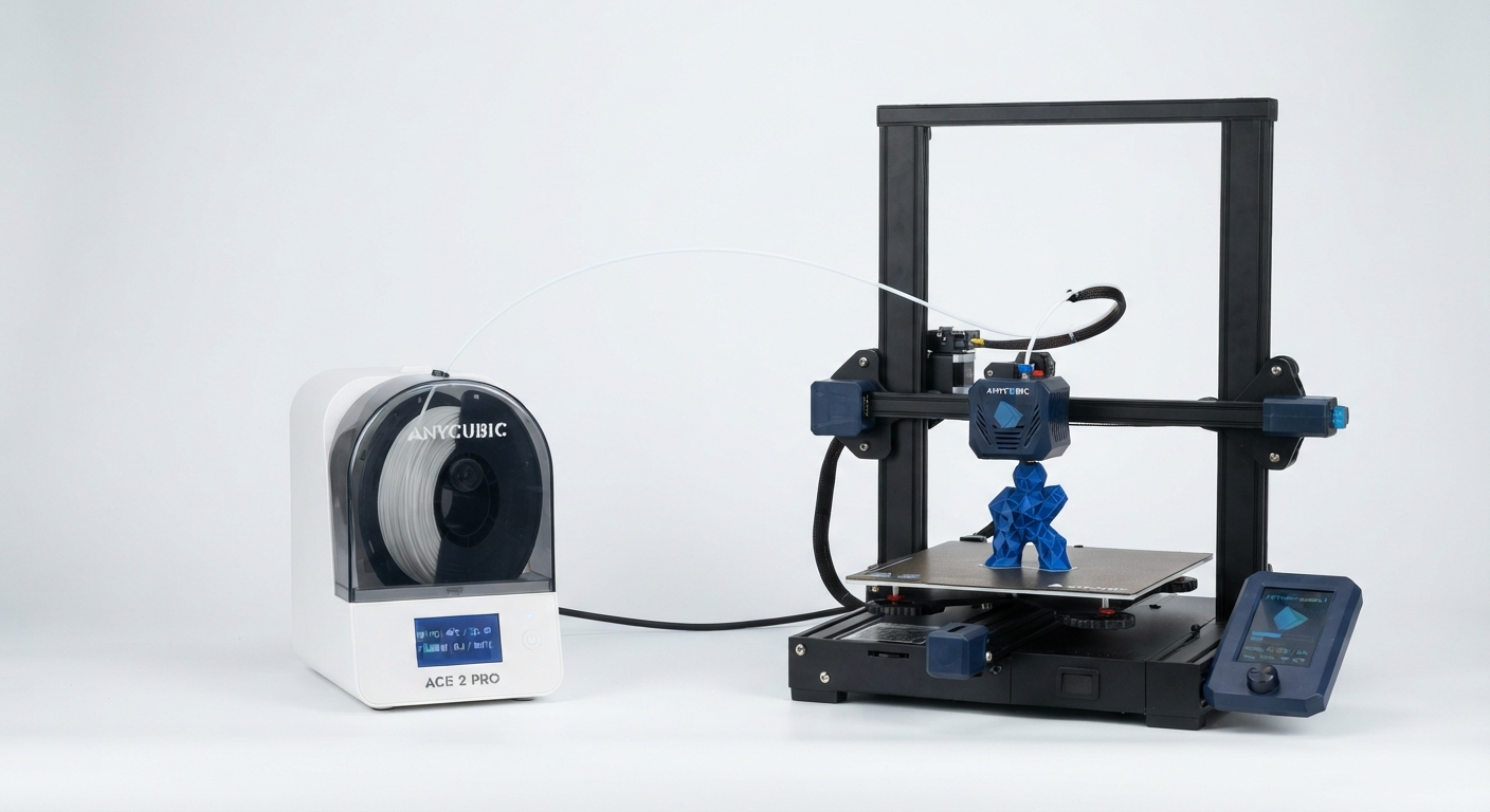 Impresora 3D Anycubic Kobra 4 con Secador de Filamento ACE 2 Pro