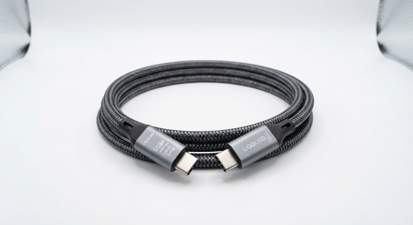 Cable USB4 UGOURD 40Gbps 240W de Carga Rápida
