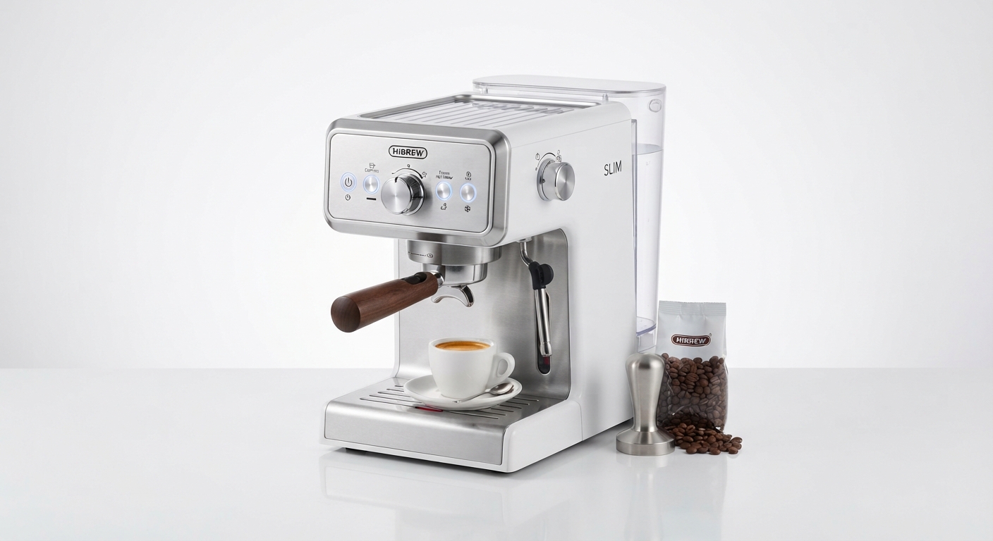 Cafetera HiBREW Slim Semiautomática 20Bar - Oferta Excepcional