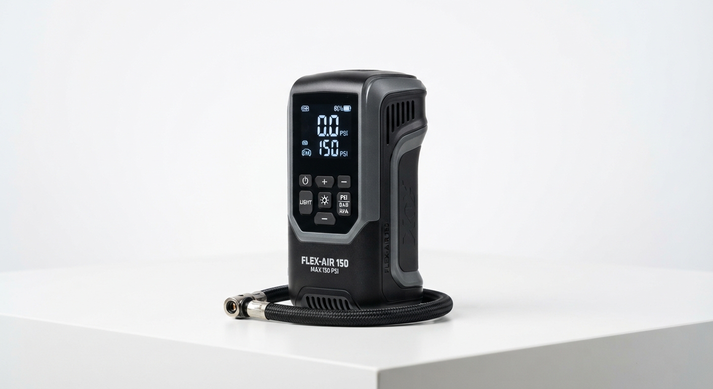 Inflador Inalámbrico LCD Portátil 150 PSI