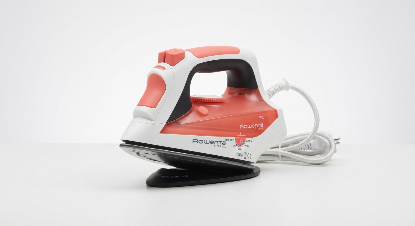Rowenta Pure Pop Plancha de Vapor 1300W para Viaje Coral