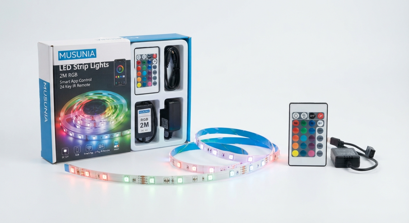 Tira de Luces LED RGB Musunia 2m con Control Remoto