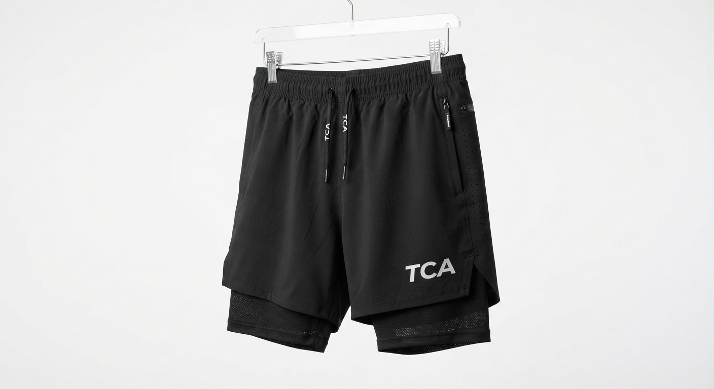 Pantalón Corto Hombre 2 en 1 TCA con Malla Interior Integrada