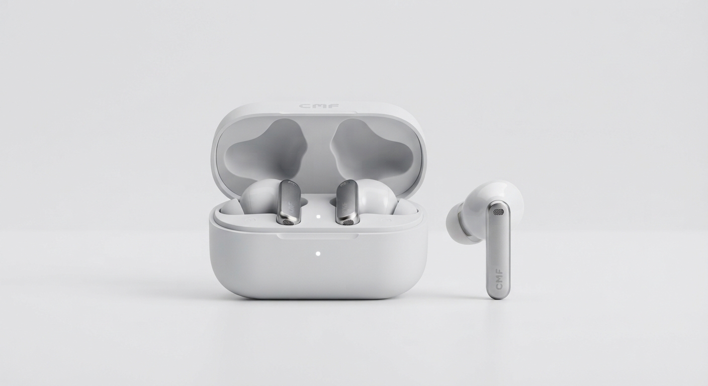 CMF Buds 2 Plus: Auriculares Inalámbricos con Cancelación Activa de Ruido y 61.5h Batería