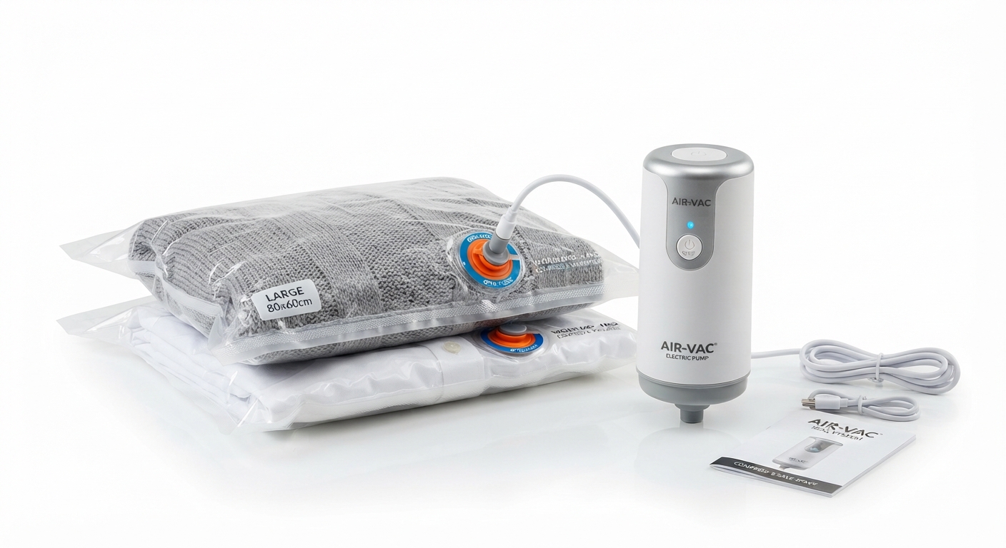 Songmics Bolsas de Vacío con Bomba Eléctrica Recargable (9 uds.)