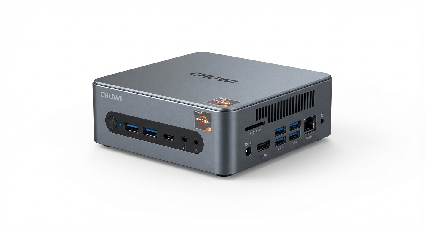 Mini PC Chuwi Ubox Ryzen 5 5500U 16GB RAM 512GB SSD