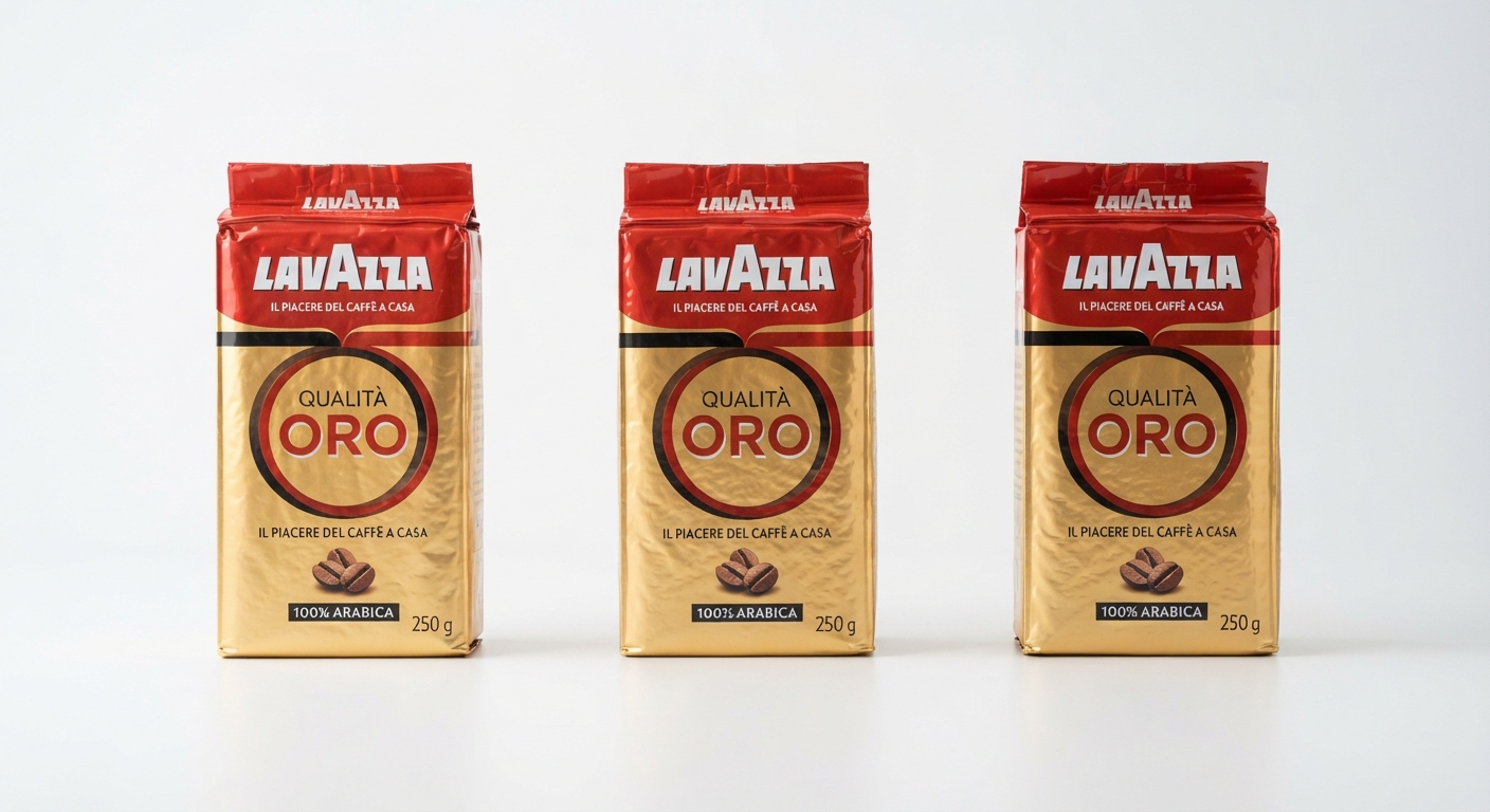 Pack 3x Lavazza Qualità Oro Café Molido 250g - Aroma Intenso y Tueste Medio