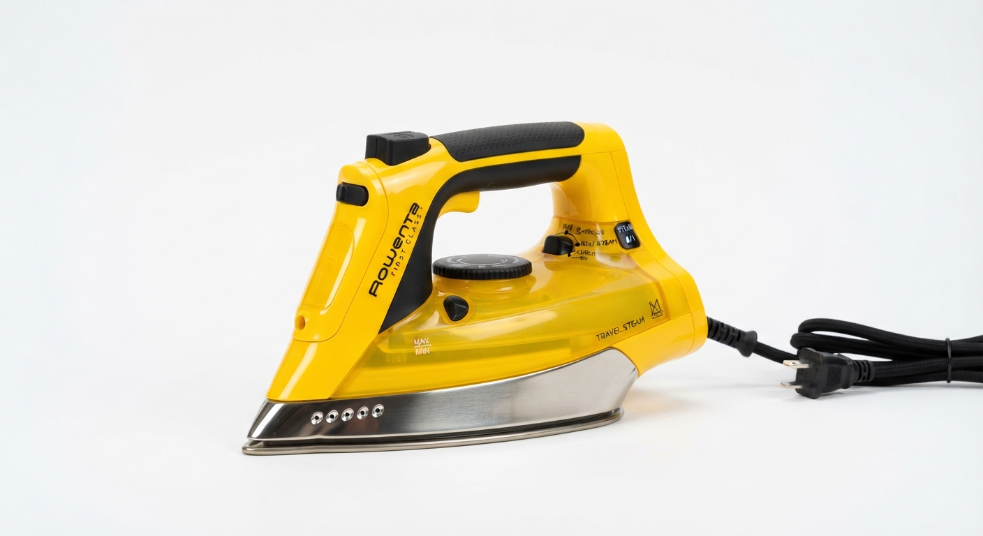 Rowenta Pure Pop Plancha de Vapor 1300W para Viaje - Amarillo