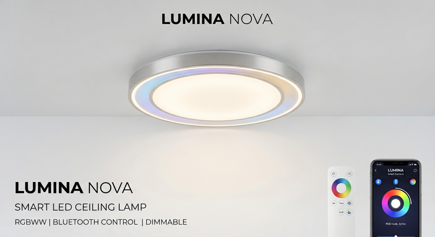Lámpara de Techo LED Eglo Connect Savatarila-C 45cm con Control Bluetooth y RGB