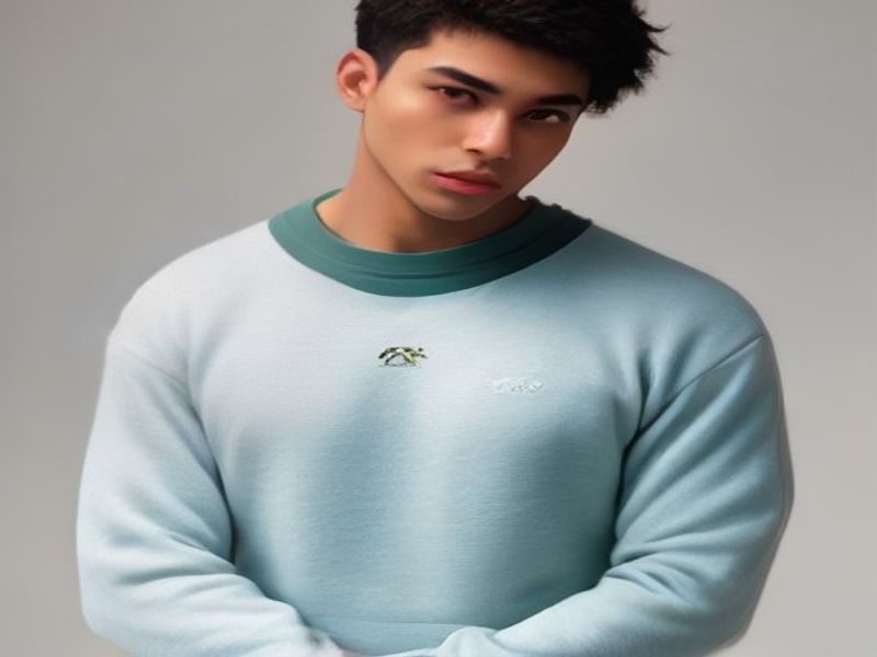 Sudadera Kappa Baldo Algodón Hombre Cuello Redondo Verde Estilo Urbano