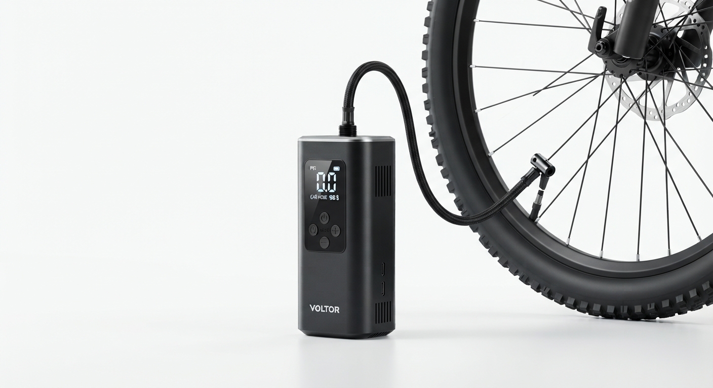 Mini Bomba de Aire Eléctrica Portátil Inalámbrica para Coche y Bicicleta