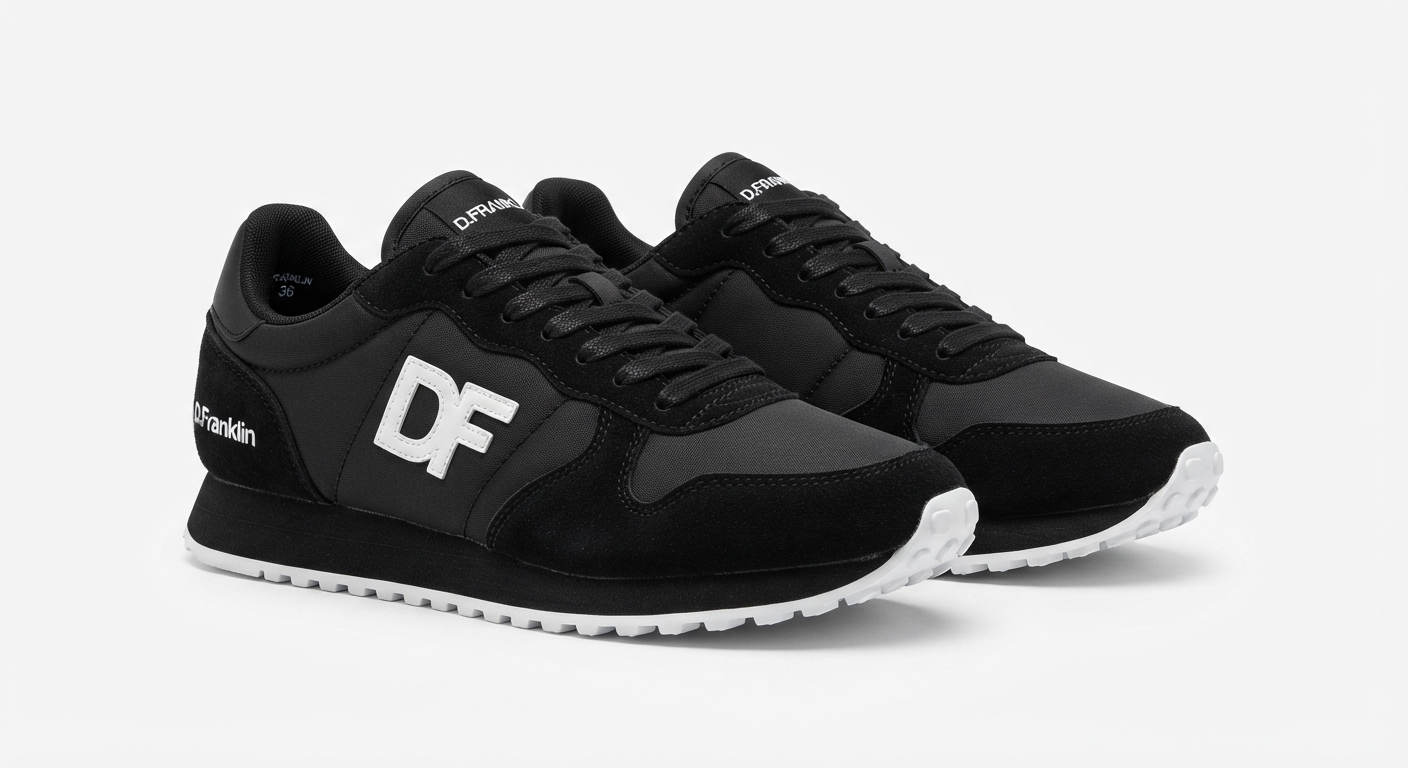 D.Franklin Zapatillas Unisex Rebel Nylon Negro Talla 36
