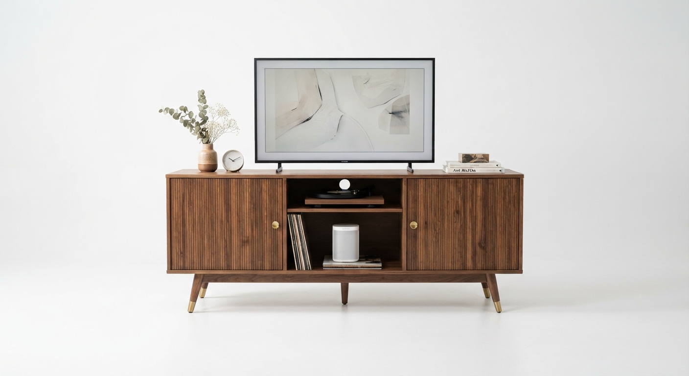 Mueble de TV vidaXL FLORIN de Madera de Ingeniería con Almacenamiento