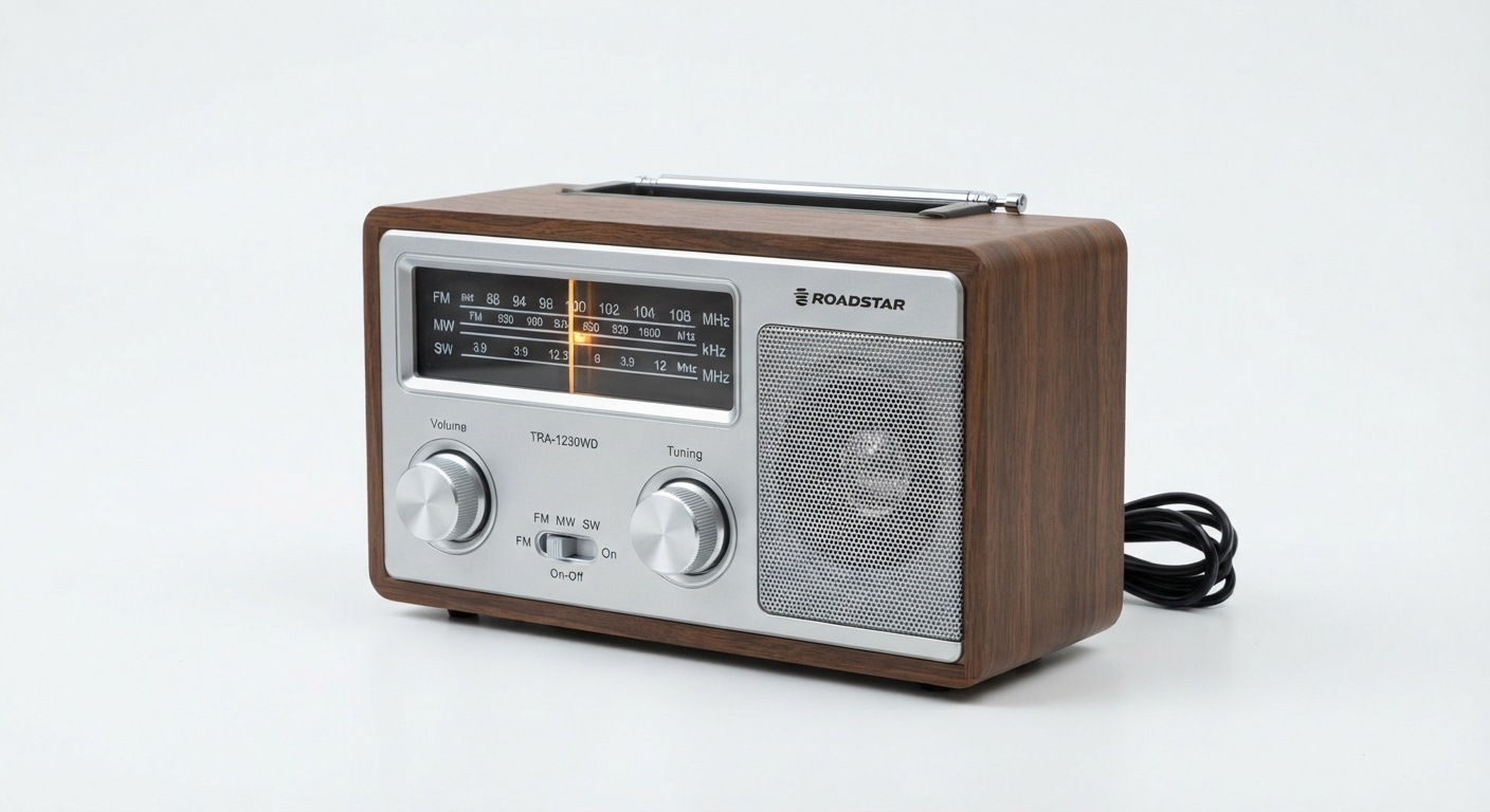 Roadstar TRA-1230WD Radio Portátil FM con Antena Telescópica
