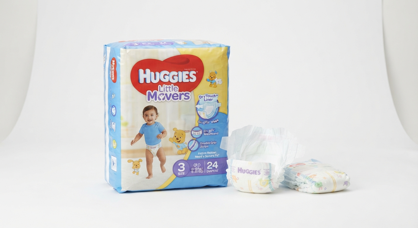 Pack 168 Pañales Huggies Little Movers Disney Talla 3