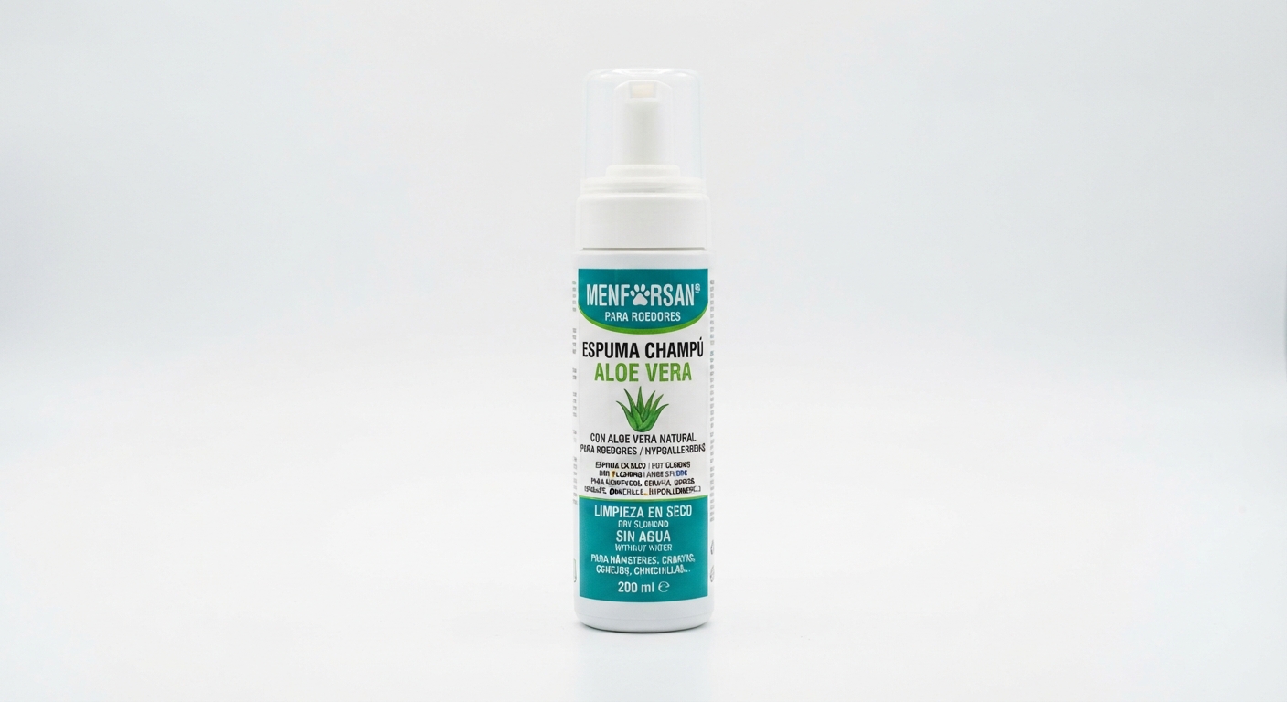 Menforsan Champú en Espuma con Aloe Vera para Roedores 200ml