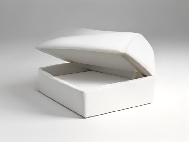 RELAXTY Puff de Almacenaje Acolchado 80L - Baúl para Dormitorio