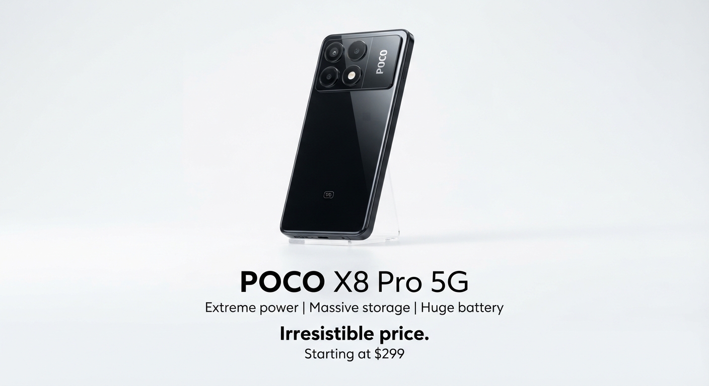 POCO X8 Pro 5G: Potencia Extrema con 256GB/512GB y Batería de 6500mAh a Precio Irresistible