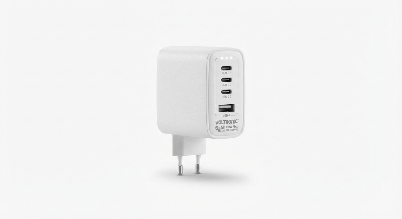 Enchufe Europeo Multipuerto con 4 Puertos USB-C