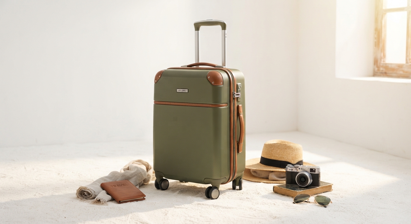 EASYTOUR Maleta de Cabina Rígida ABS 55x35x20cm con 4 Ruedas y Asa Telescópica
