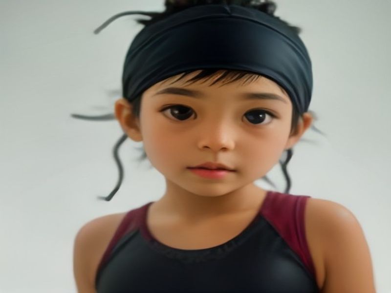 MoKo Diadema de Natación para Niños con Protección de Oídos Dinosaurio Negro Talla S