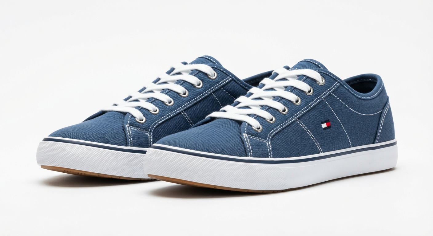 Zapatillas Tommy Hilfiger TH Low Vulc FW0FW09390 para Mujer - Azul