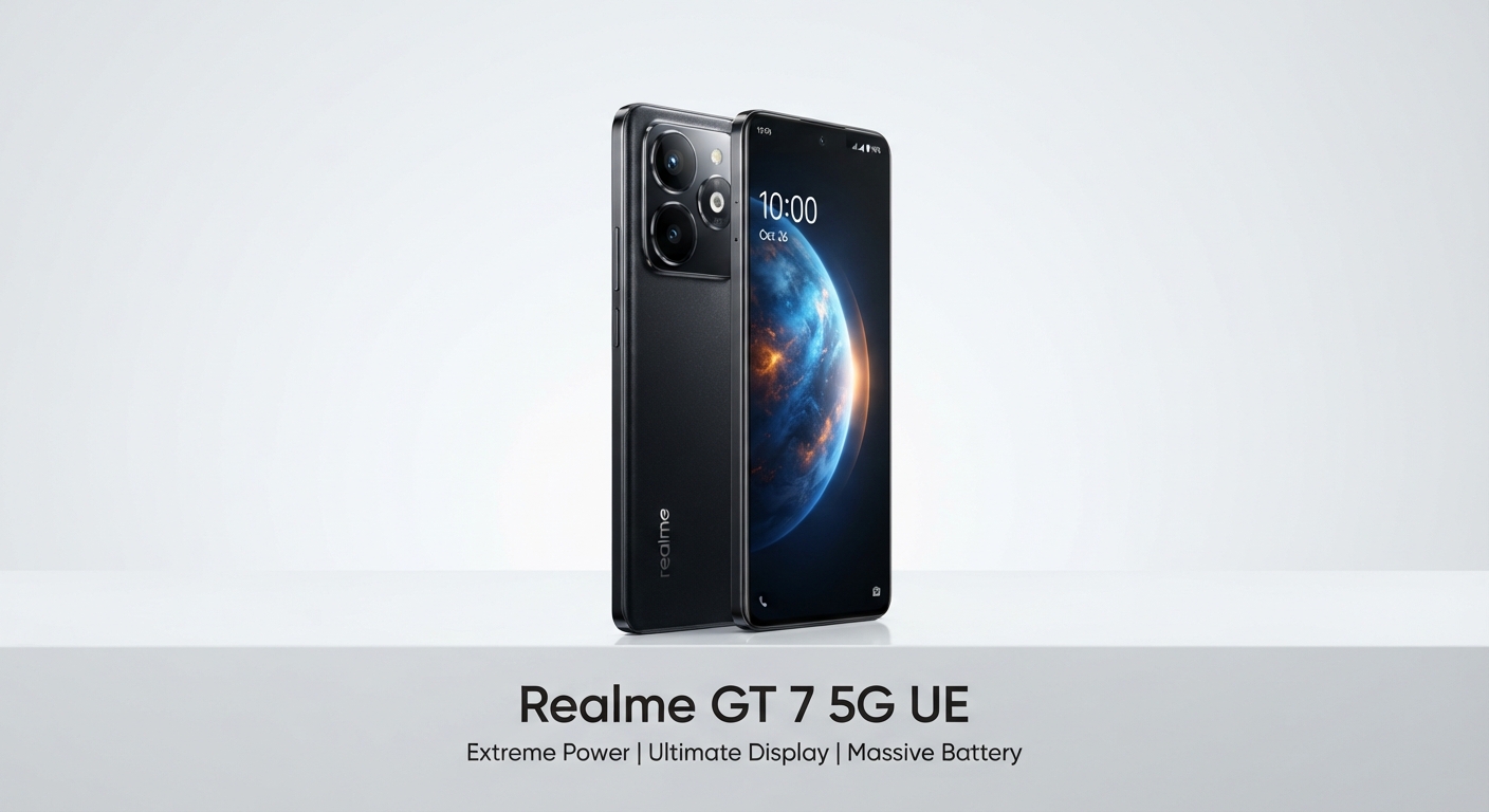 realme GT 7 5G UE: Dimensity 9400e, Pantalla 6000 nits, Batería 7000 mAh y Carga 120W