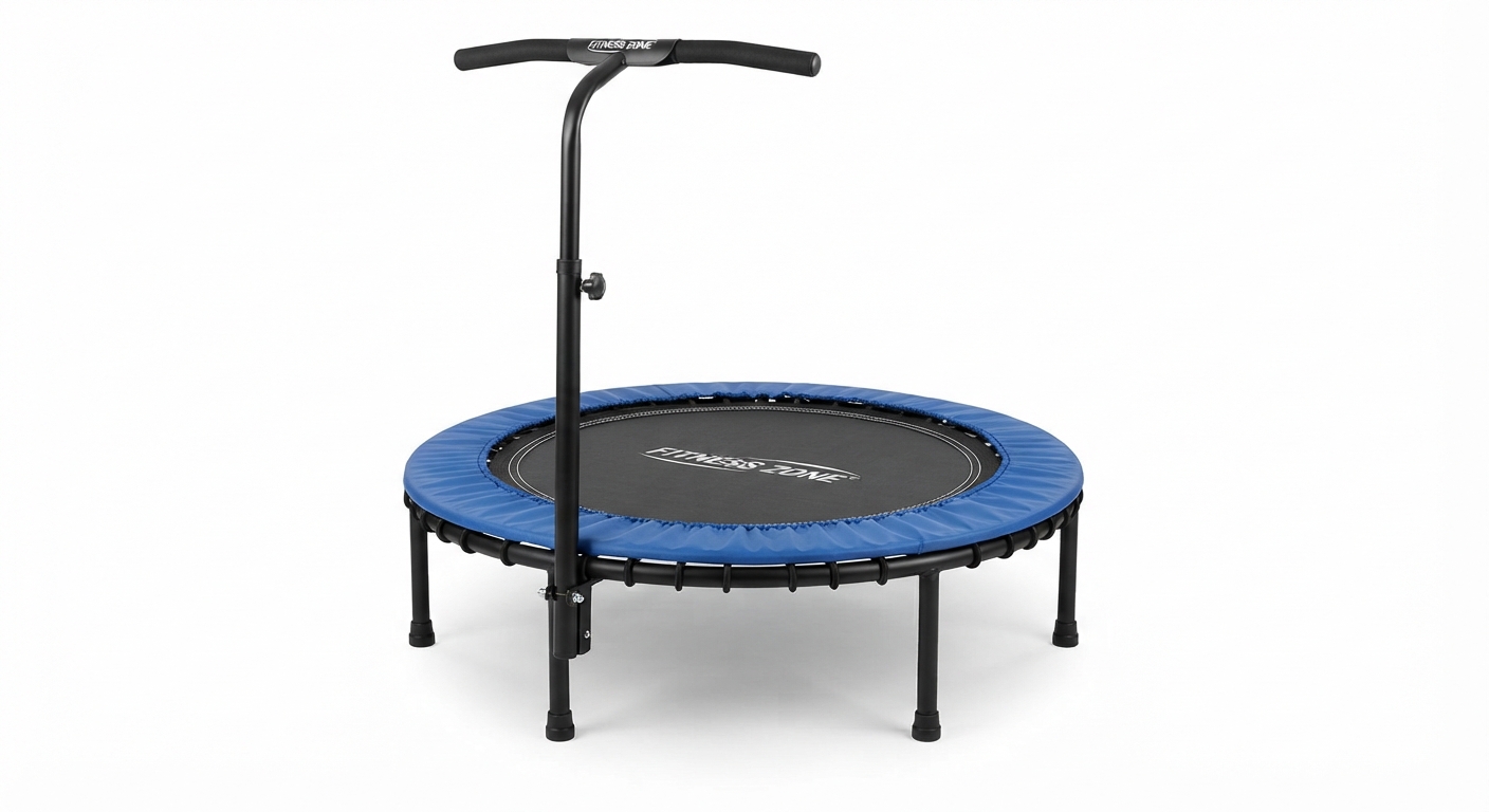 SPORTNOW Trampolín de Fitness Adultos Ø102 cm con Mango Ajustable