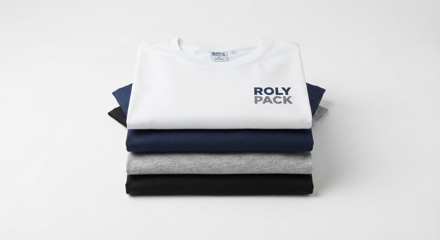 Roly Pack 10 Camisetas Manga Corta Hombre 100% Algodón 155GRS