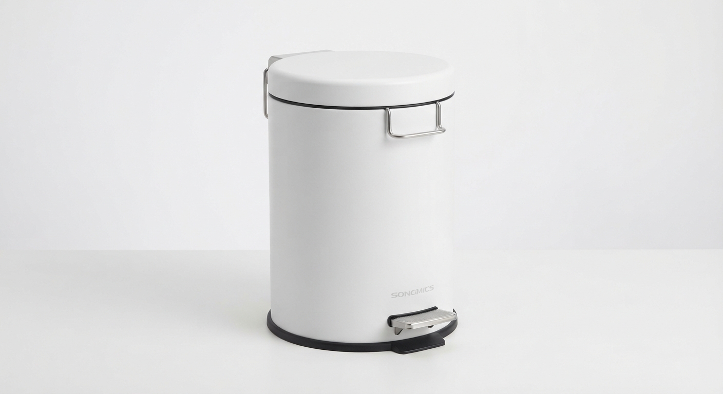 Papelera de Cocina SONGMICS 8 Galones con Pedal y Cubo Interior (30L)