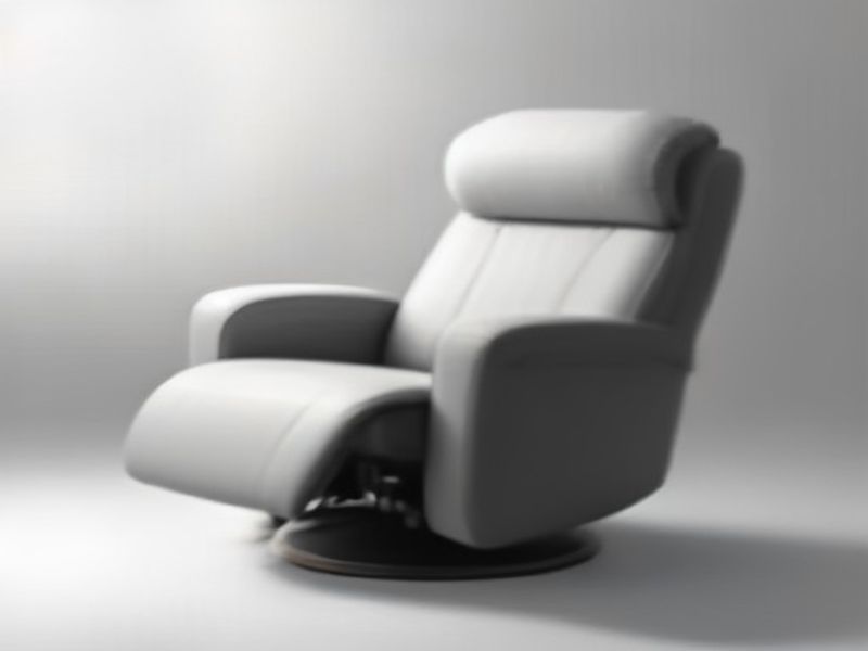 HOMCOM Sillón Relax Reclinable con Reposapiés de Cuero Sintético Giratorio 360°
