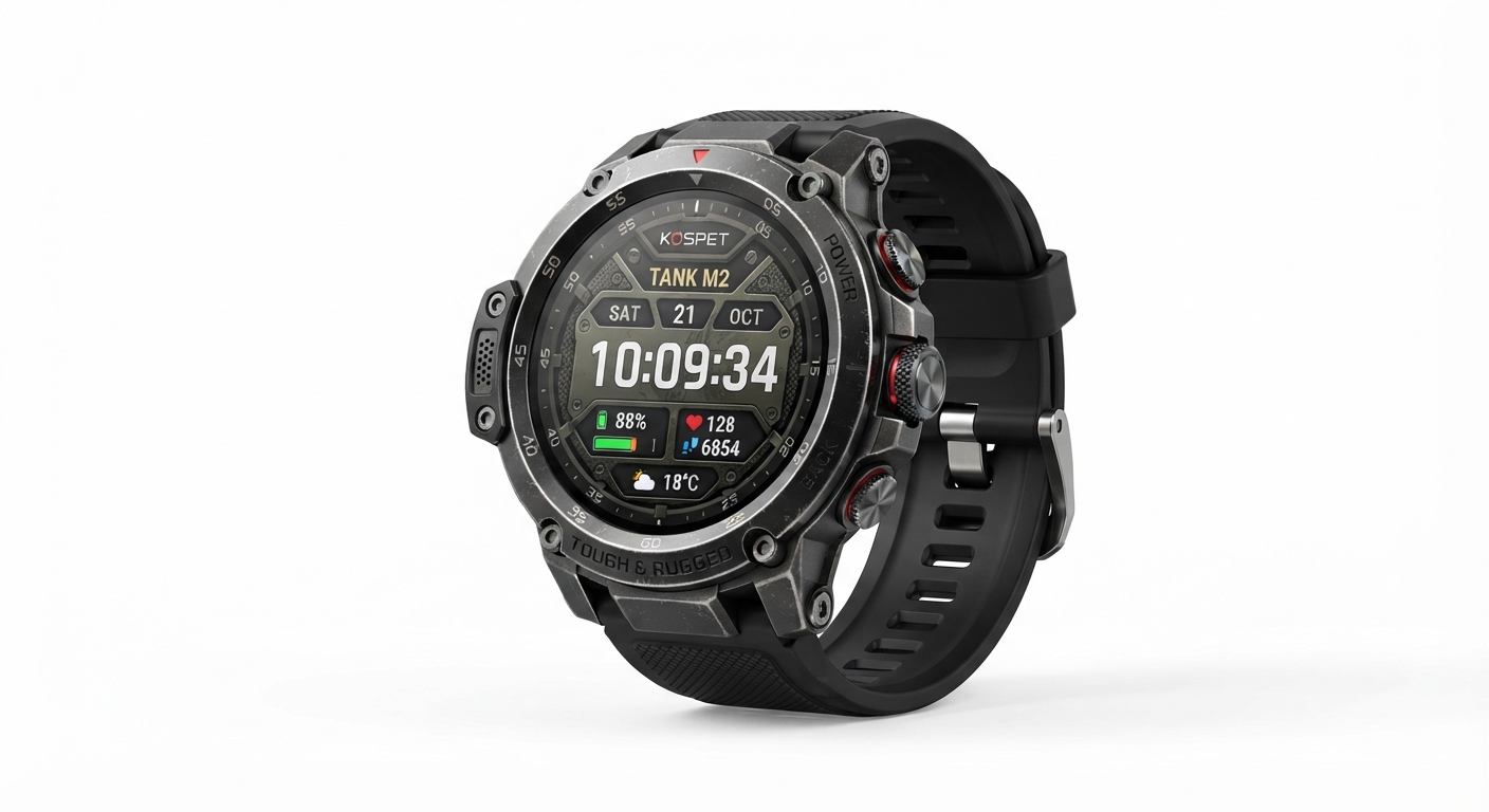 Reloj Inteligente Kospet Tank T4C 2026 Militar GPS Resistente Agua 5ATM