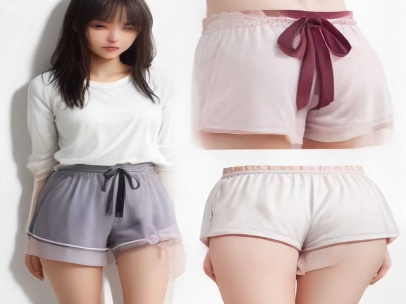 Pack 3 Pantalones Cortos de Pijama MoFiz Mujer Verano Suaves hasta la Rodilla con Bolsillos