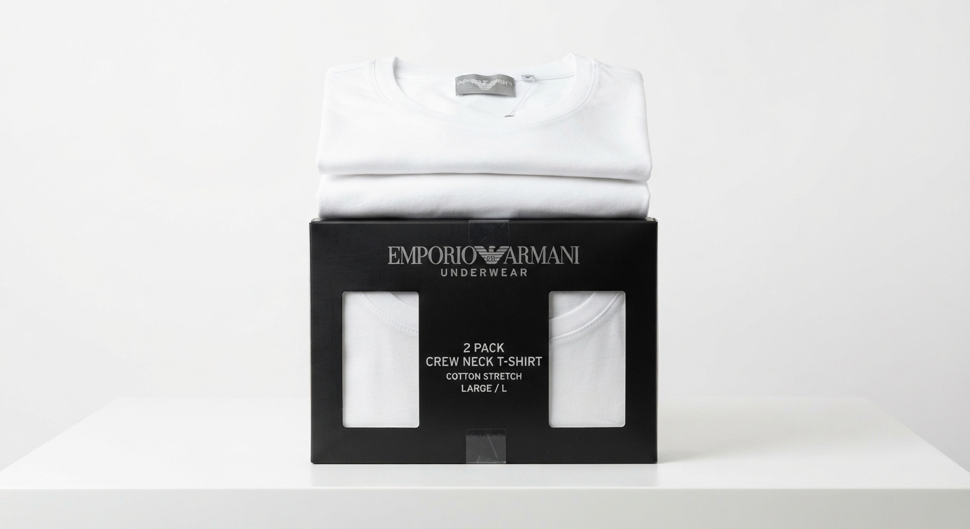 Emporio Armani Pack 2 Camisetas Underwear Algodón