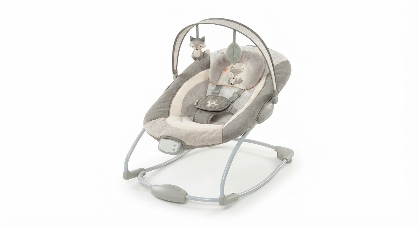 Ingenuity Asiento Happy Belly Hamaca a Mecedora 0-6 Meses con Masaje Abdominal