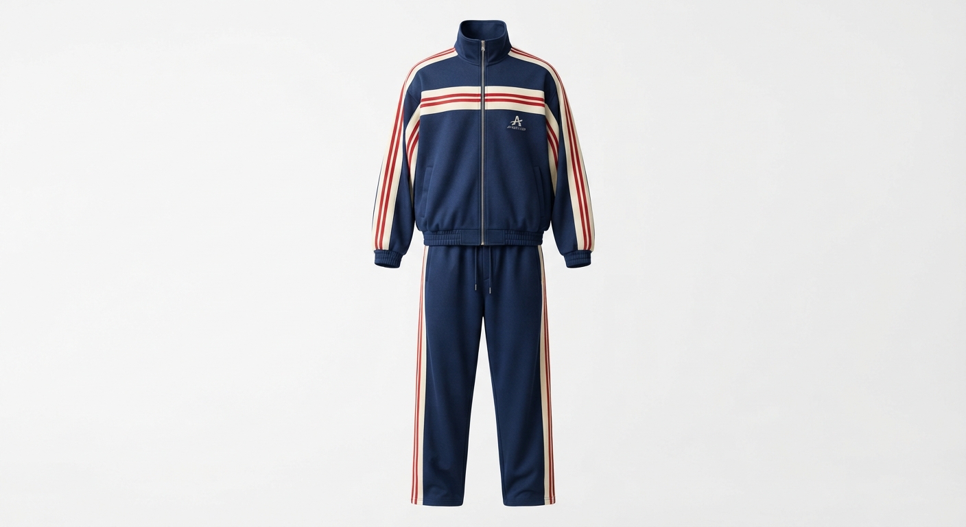 Chándal Retro Holgado con Rayas para Hombre y Mujer - Estilo Casual y Deportivo