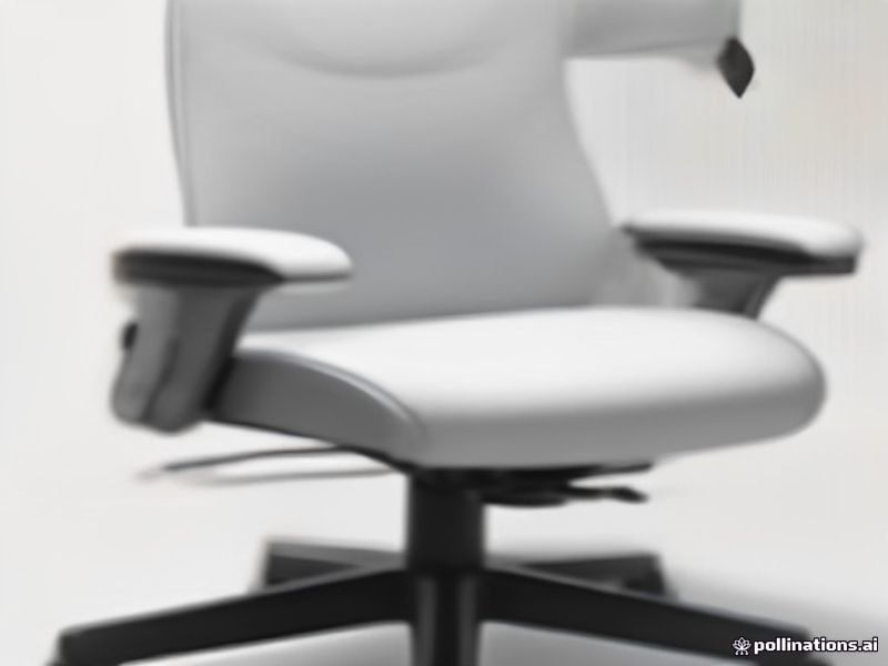 Silla de Oficina Ergonómica T-LoVendo con Soporte Lumbar y Altura Regulable