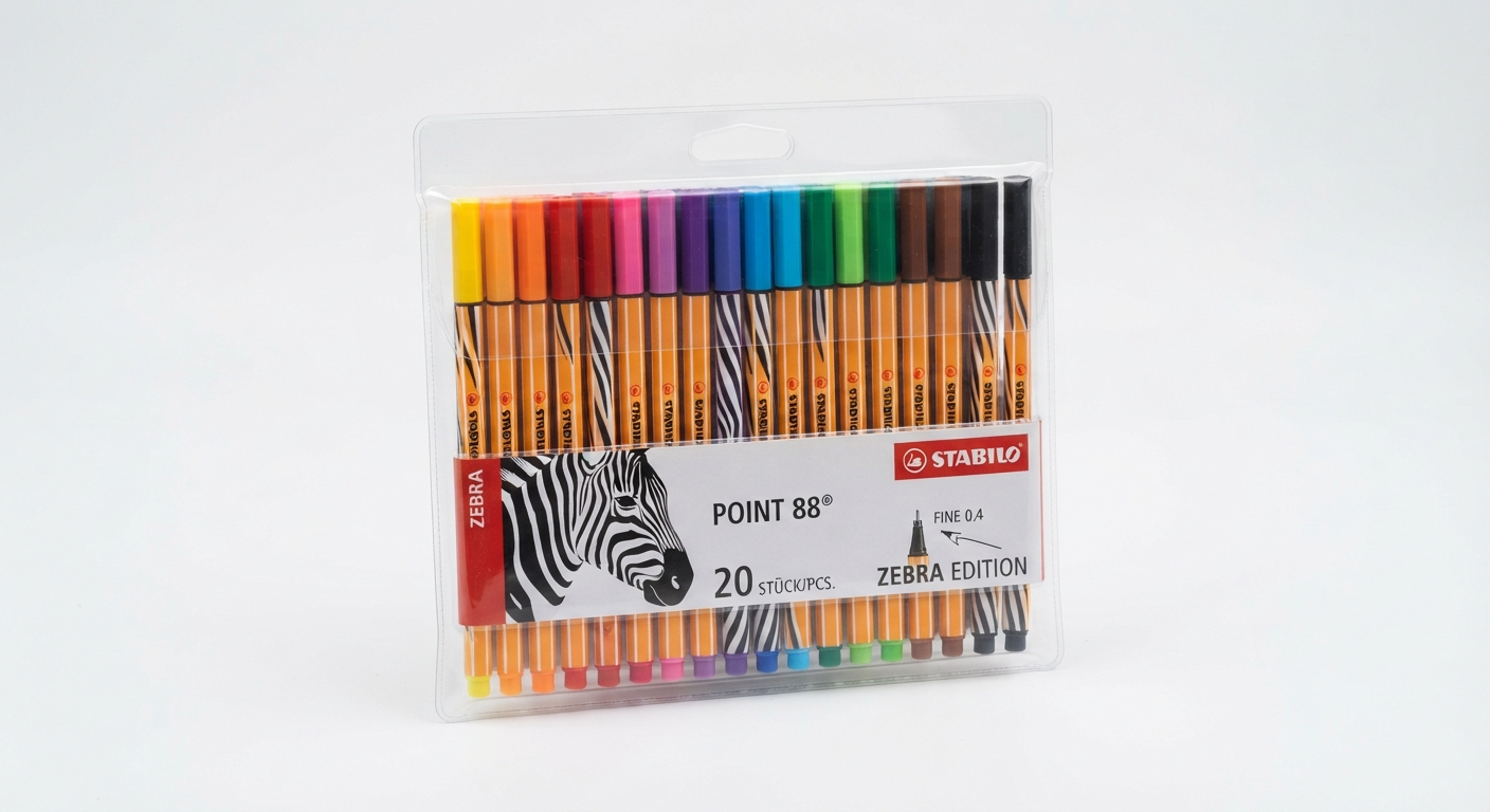 Pack 20 Rotuladores Stabilo Point 88 Punta Fina Zebrui