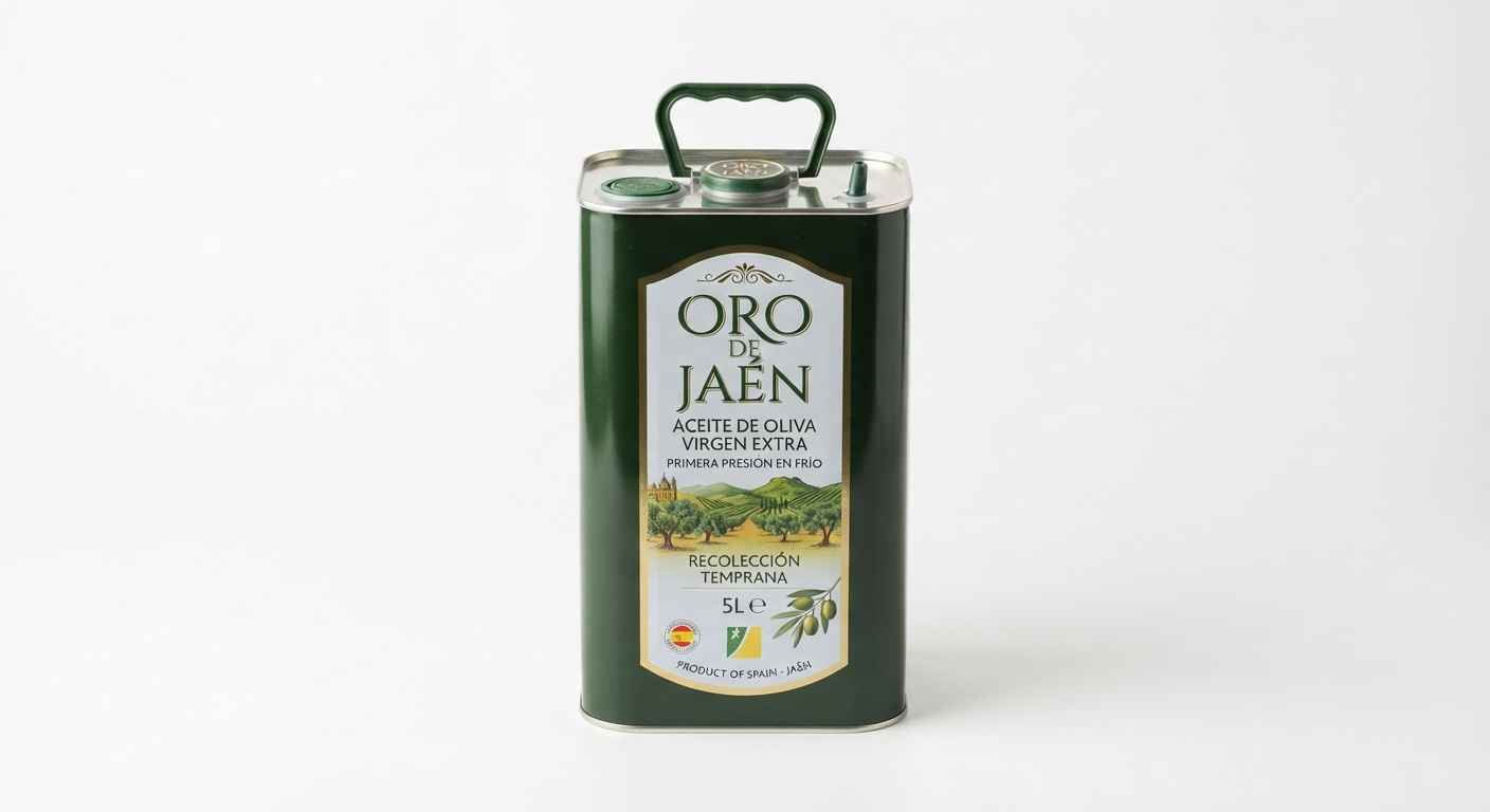 Garrafa 5L Aceite Oliva Virgen Extra Origen Jaén Cooperativa Oleoestrella