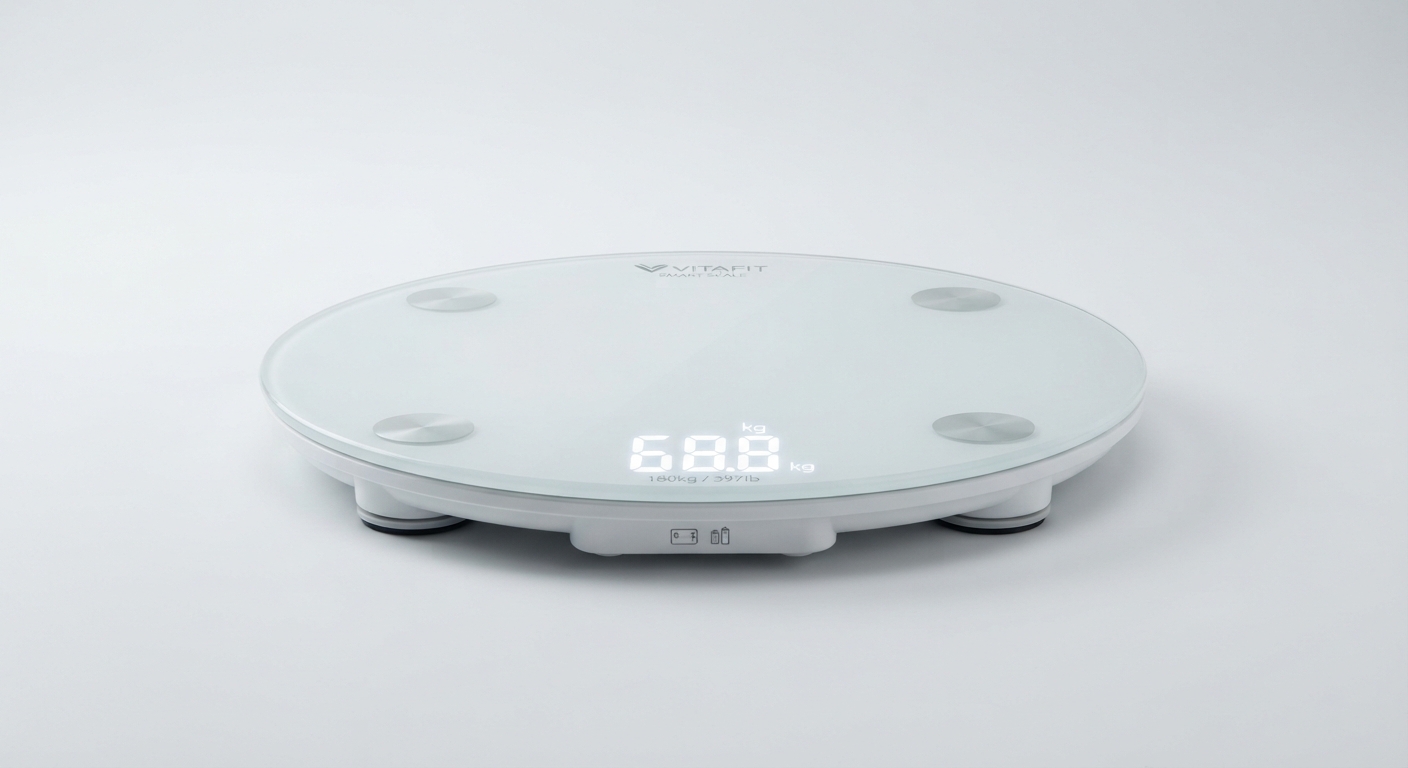 Báscula de Baño Digital de Alta Precisión hasta 180 kg con Pantalla LED