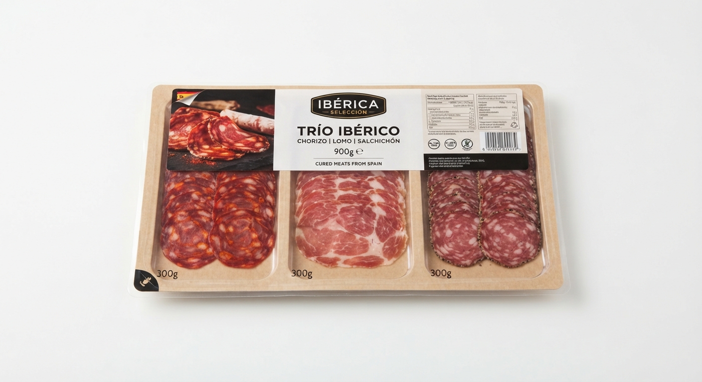 Pack Ahorro Chorizo Lomo y Salchichón España 900g